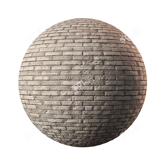 Seamless Brick Textures & Material 3D model image 6