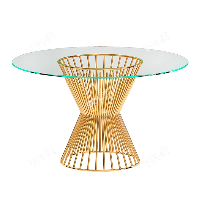 Modern Monti Dining Table 3D model image 1