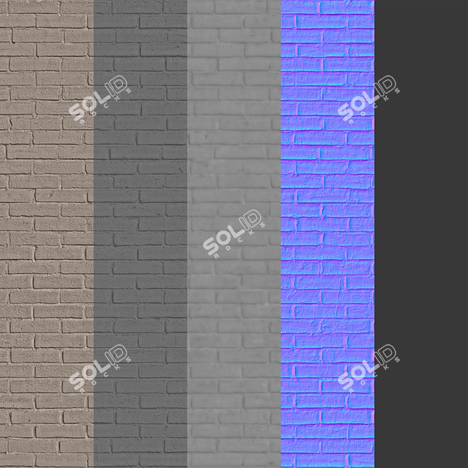 Seamless Brick Textures & 3D Sphere 3D model image 5