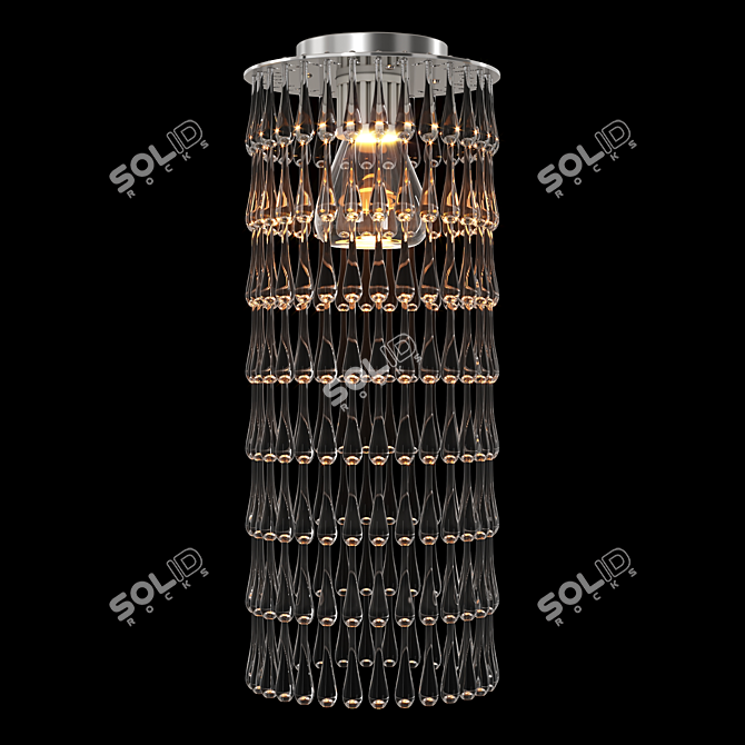 Gocce: Elegant Ceiling Chandelier 3D model image 1