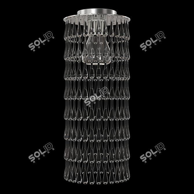 Gocce: Elegant Ceiling Chandelier 3D model image 2