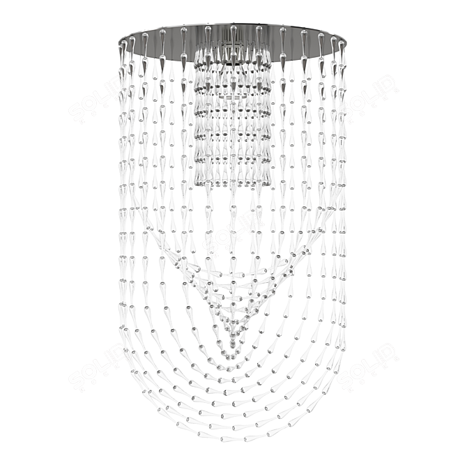 Elegant Gocce Chandelier: Viabizzuno 3D model image 1