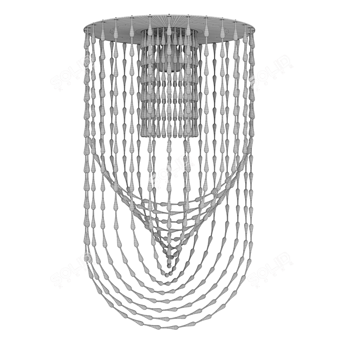 Elegant Gocce Chandelier: Viabizzuno 3D model image 6