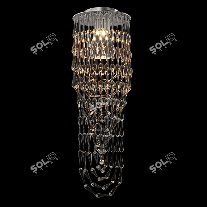 Gocce Piccola: Elegant Chandelier by Viabizzuno 3D model image 3