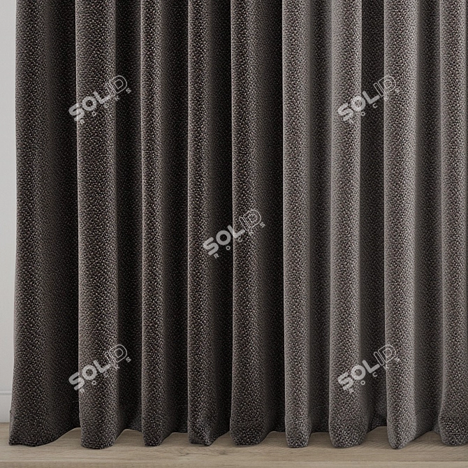 Elegant Polygonal Curtain Model 3D model image 2