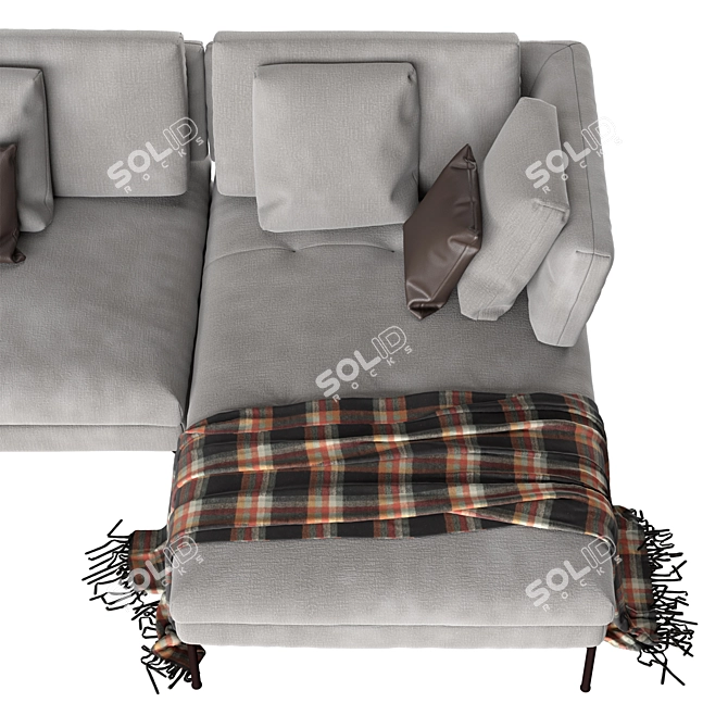 Elevated Comfort: Bonaldo Aliante Sofa 3D model image 2