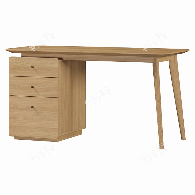 Biface Writing Desk by La Redoute: Stylish and Functional 3D model image 1