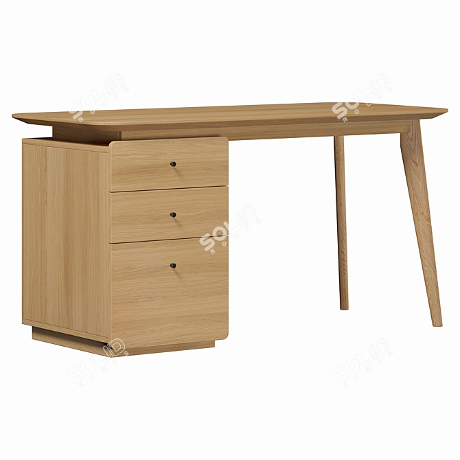 Biface Writing Desk by La Redoute: Stylish and Functional 3D model image 2