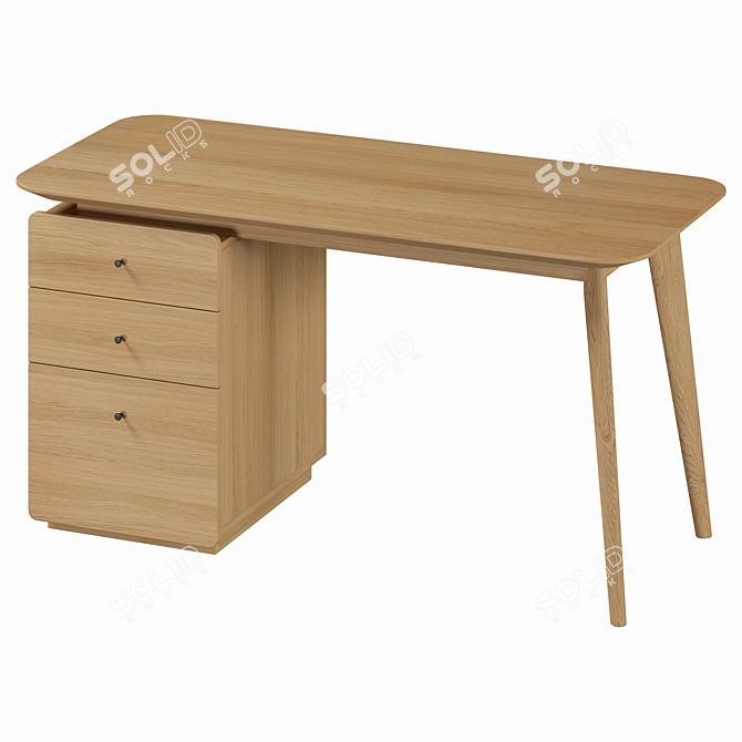 Biface Writing Desk by La Redoute: Stylish and Functional 3D model image 4