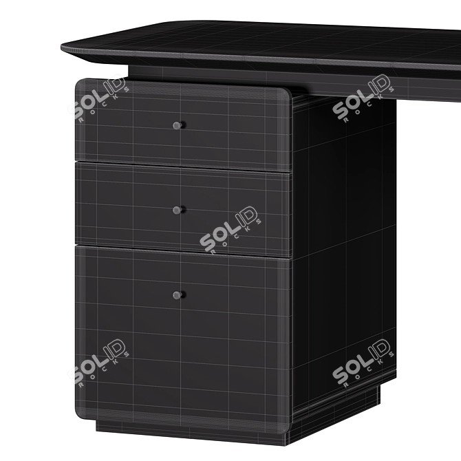 Biface Writing Desk by La Redoute: Stylish and Functional 3D model image 7