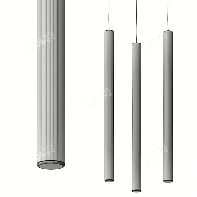 Toby Pendant Lamp - Sleek and Stylish 3D model image 2