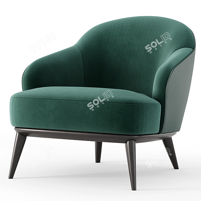 Sleek and Stylish ARMCHAIRS by Minotti 3D model image 3