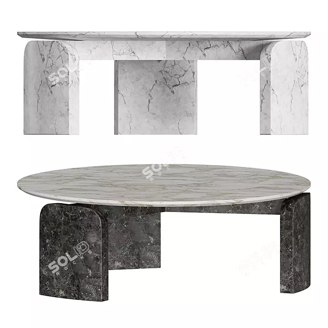 Salvatori TAULA Marble Table 3D model image 3