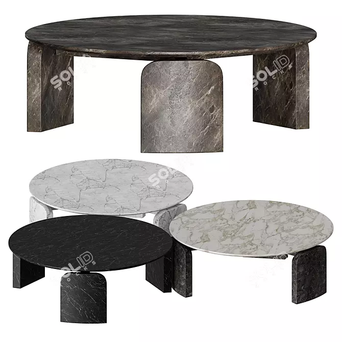 Salvatori TAULA Marble Table 3D model image 4