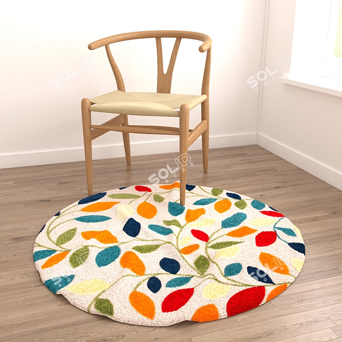 Versatile Set of 8 Rugs: 3D Models for Stunning Renders 3D model image 3