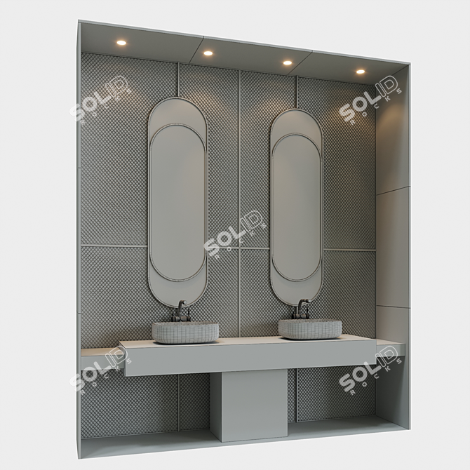 Relaxing Haven Bath Set 3D model image 7