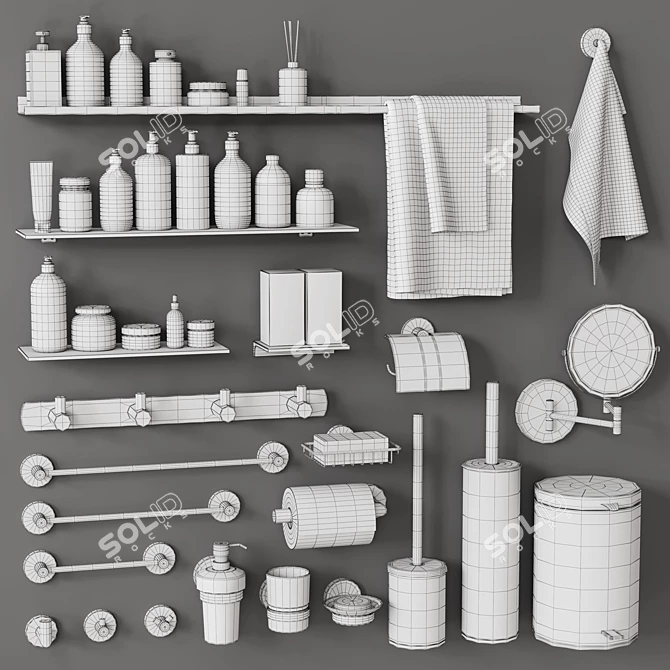 Versatile Bathroom Accents 36: Max 2015 (Vray-Corona) 3D model image 5