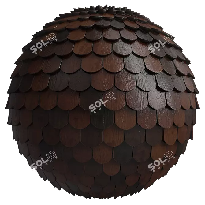 Versatile 3-Color Roof Tile: PBR Sbsar (4k) 3D model image 3