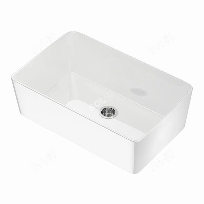 Blanco Cerana 30: Modern Farmhouse Apron Front Sink 3D model image 2