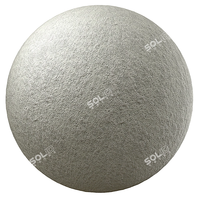 Seamless Textured 4K Plaster 3D model image 1