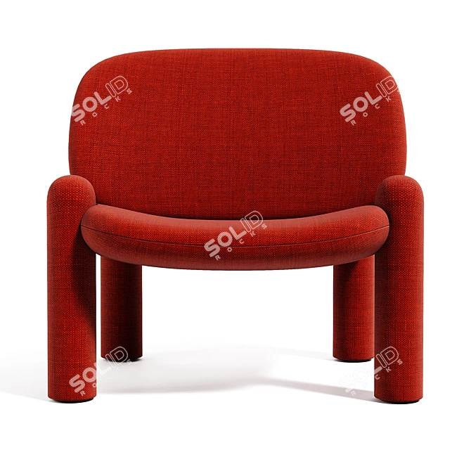 Cozy Tottori Armchair 3D model image 1