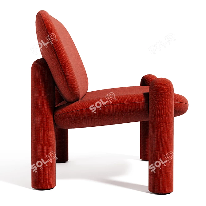 Cozy Tottori Armchair 3D model image 3