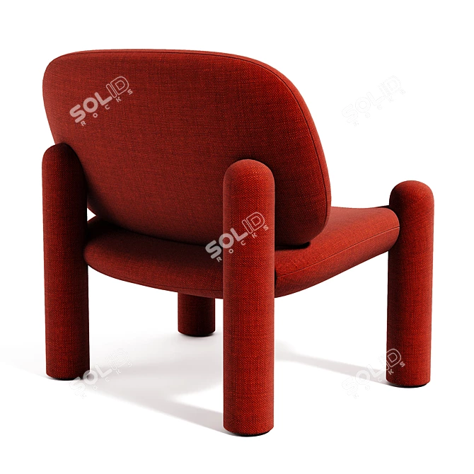 Cozy Tottori Armchair 3D model image 4