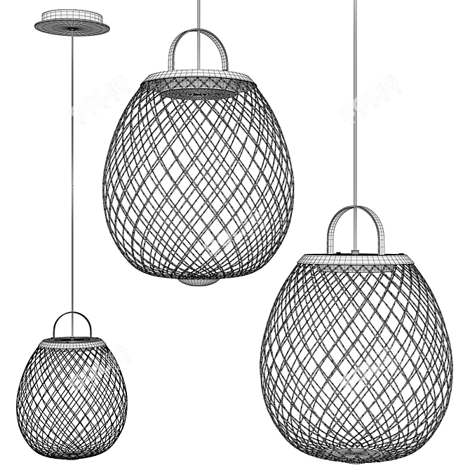 Modern LED Design Lamp: GARDE 3D model image 2