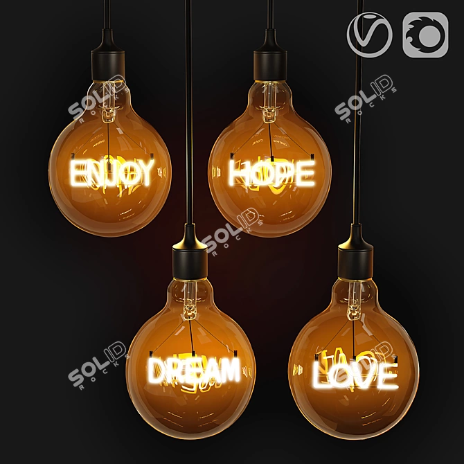 Title (English): Gauss LED Filament Ball Lamps

Title (Russian): Лампы Gauss LED с филамент 3D model image 1