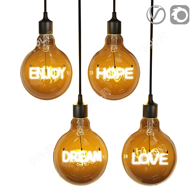 Title (English): Gauss LED Filament Ball Lamps

Title (Russian): Лампы Gauss LED с филамент 3D model image 7