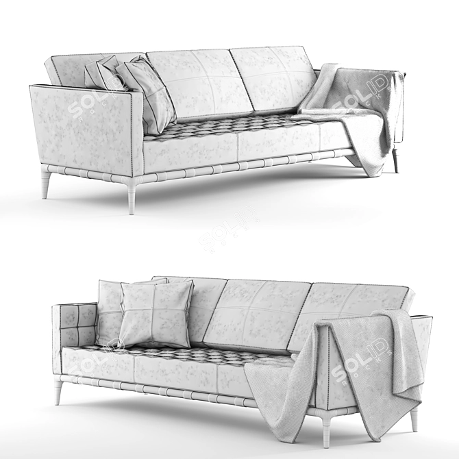Elegant Prive Chair by Starck 3D model image 6
