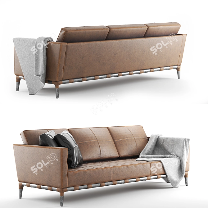 Elegant Prive Chair by Starck 3D model image 9
