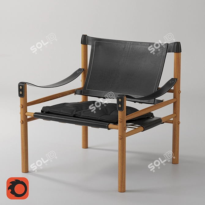 Norell Sirocco: Classic Safari Chair 3D model image 1