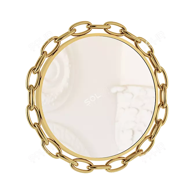 Title: Contemporary Linked Wall Mirror 3D model image 1