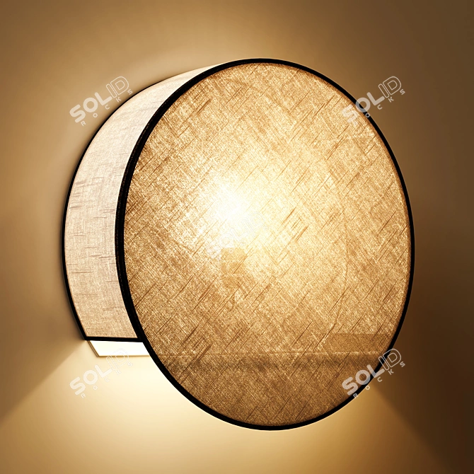 Elegant Linen Lampshade, Thade 3D model image 3