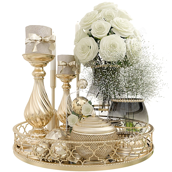 Elegant Decor Set: Exquisite Details 3D model image 1