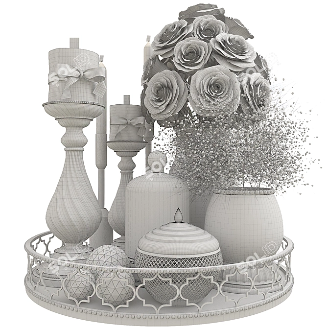 Elegant Decor Set: Exquisite Details 3D model image 4