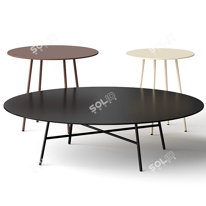 Elegant Tia Maria Coffee Tables 3D model image 1