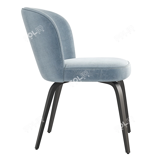 Elegant Eichholtz Halard Dining Chair 3D model image 3