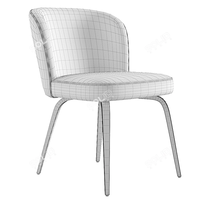 Elegant Eichholtz Halard Dining Chair 3D model image 7