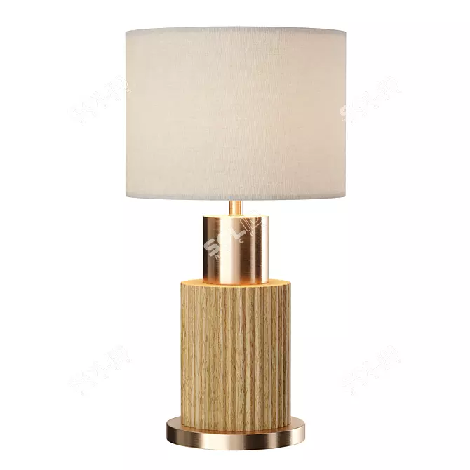 Elegant Bridaine Table Lamp 3D model image 1