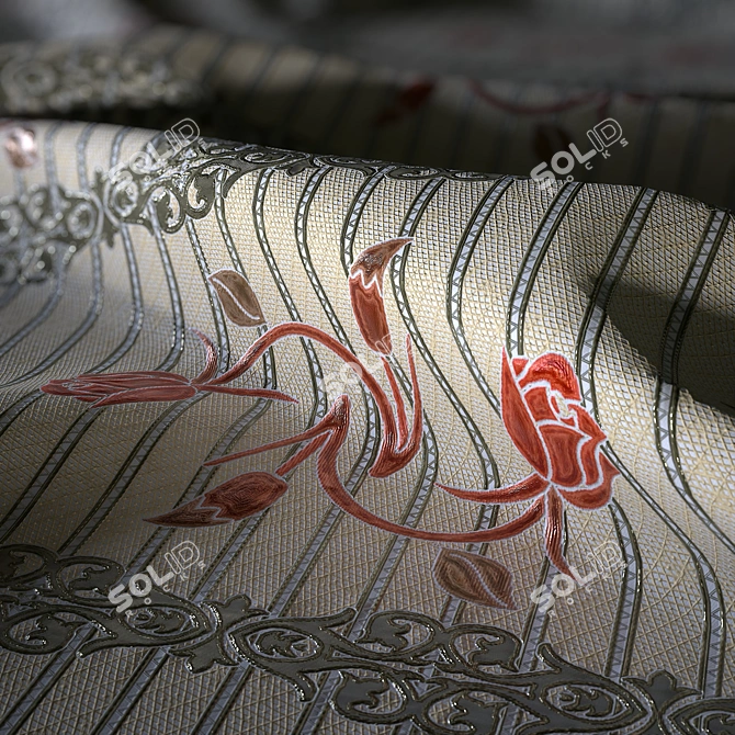 Lace Elegance | 4K Embroidery 3D model image 2