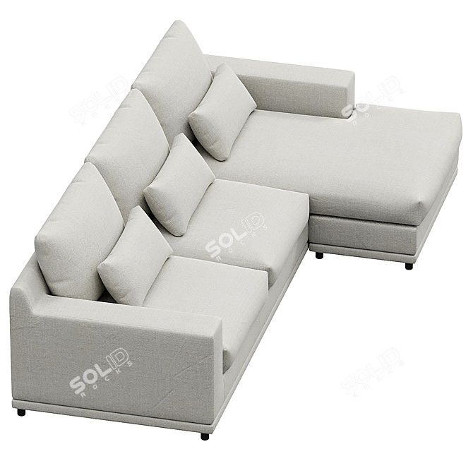 Transformable Sofa Darvin: Comfort and Versatility 3D model image 2