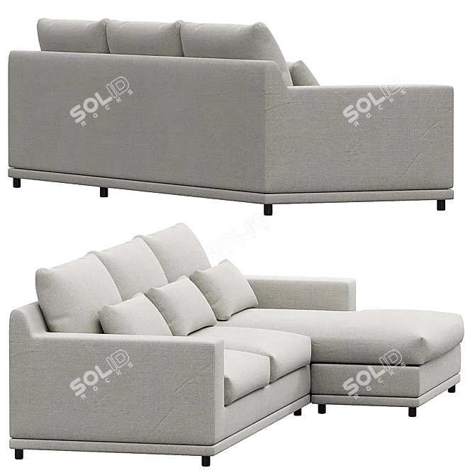 Transformable Sofa Darvin: Comfort and Versatility 3D model image 4