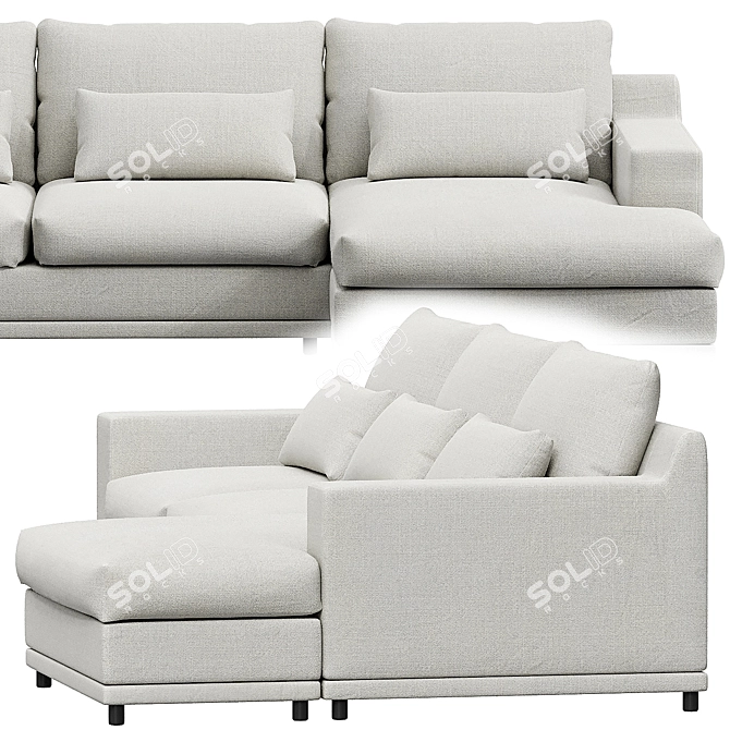 Transformable Sofa Darvin: Comfort and Versatility 3D model image 5