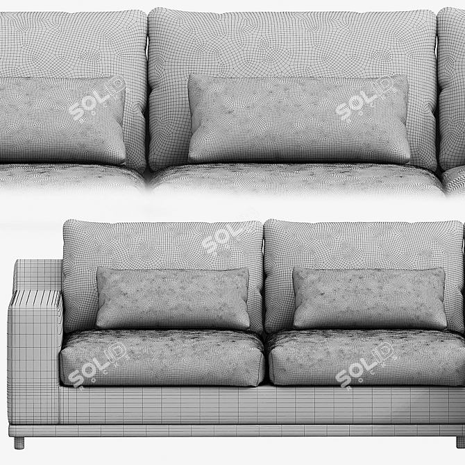 Transformable Sofa Darvin: Comfort and Versatility 3D model image 6