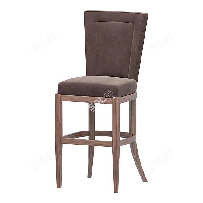 Colette Memory Swivel Bar Stool 3D model image 1