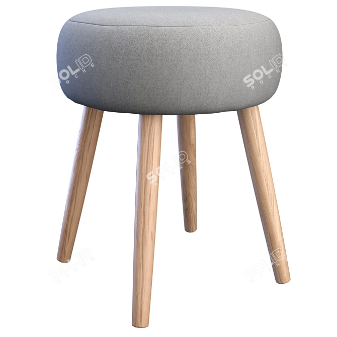 Modern Carter Stool: Stylish Seating 3D model image 3