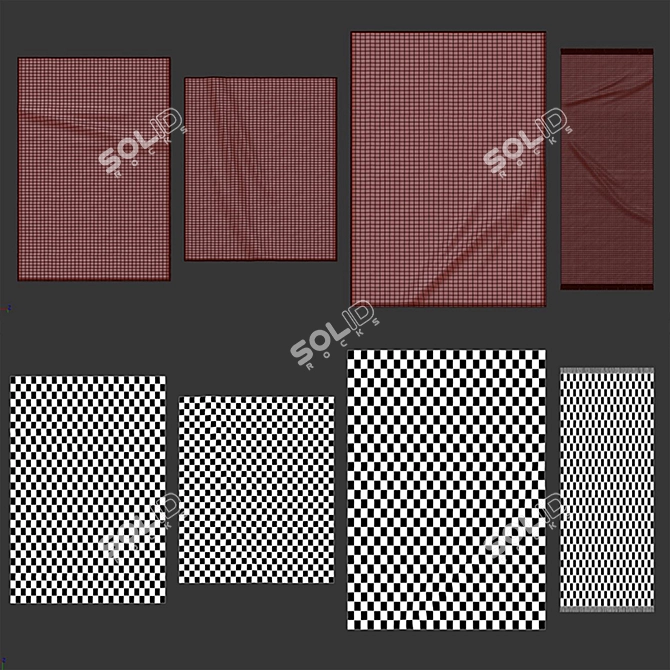 Stylish IKEA Rugs: Vamdrup, Görlöse, Rörande, Stenlille 3D model image 6