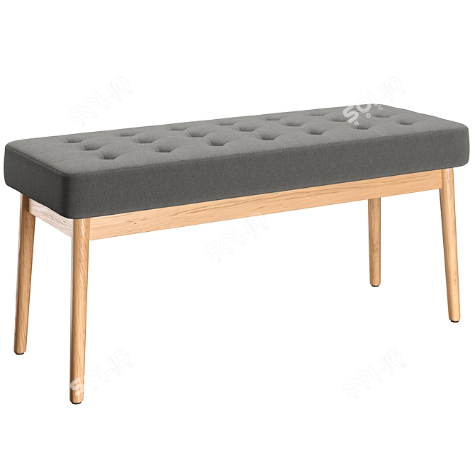 Modern Coron rendered Bench: Stylish and Functional 3D model image 1